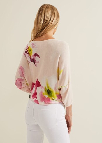 Phase Eight Erika Floral Placement Knitwear Multicolor Australia | TE1493527